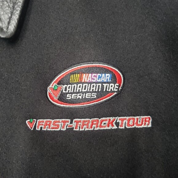 Men's Large Nascar Canadian Tire Series Jacket Fast Track Tour Snap Large - Picture 10 of 16